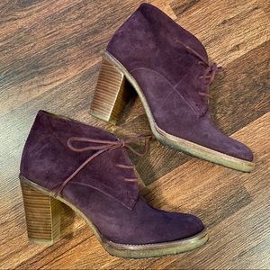 Ralph Lauren Purple Suede Booties